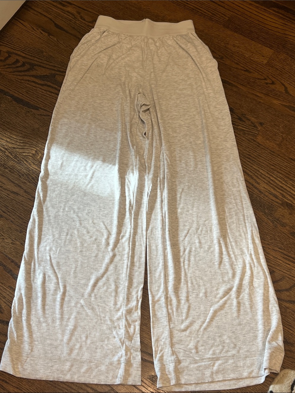 WeWoreWhat Light Gray Wide-Leg Lounge Pants